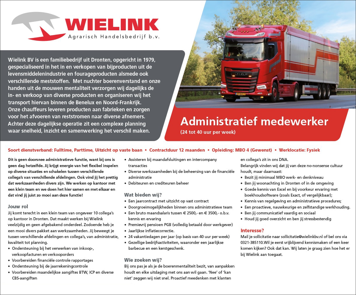 Vacature Logistiek